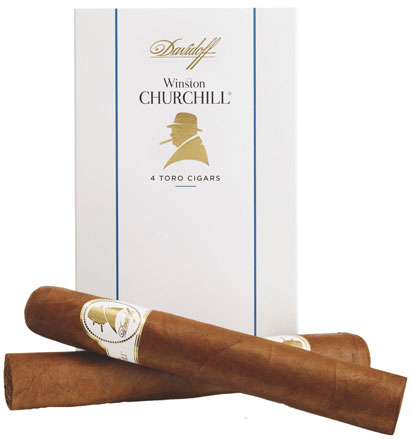 Упаковка Davodoff WSC Churchill на 4 сигары 