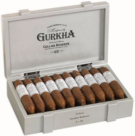 Коробка Gurkha Cellar Reserve 12 Years Platinum Solaro Double Robusto на 20 сигар