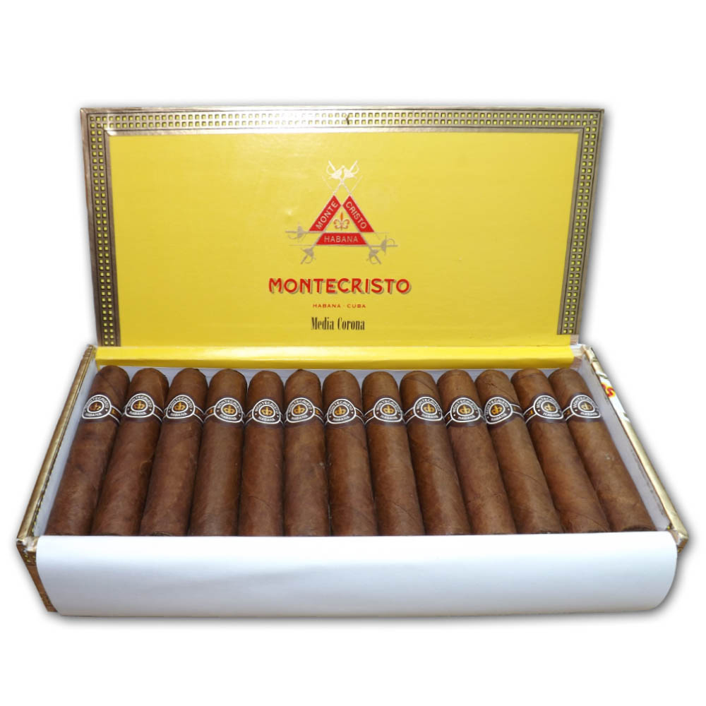Коробка Montecristo Media Corona на 25 сигар