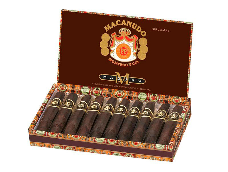 Коробка Macanudo Maduro Diplomat на 10 сигар