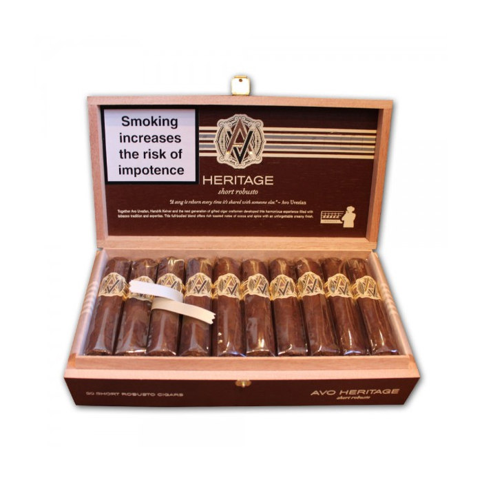 Коробка AVO Heritage Short Robusto на 20 сигар