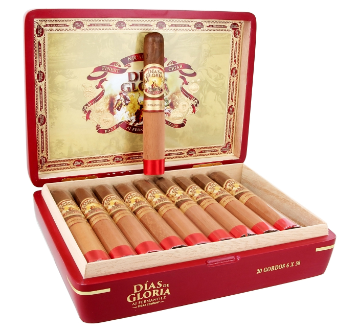 Коробка A. J. Fernandez Dias De Gloria Gordo на 20 сигар
