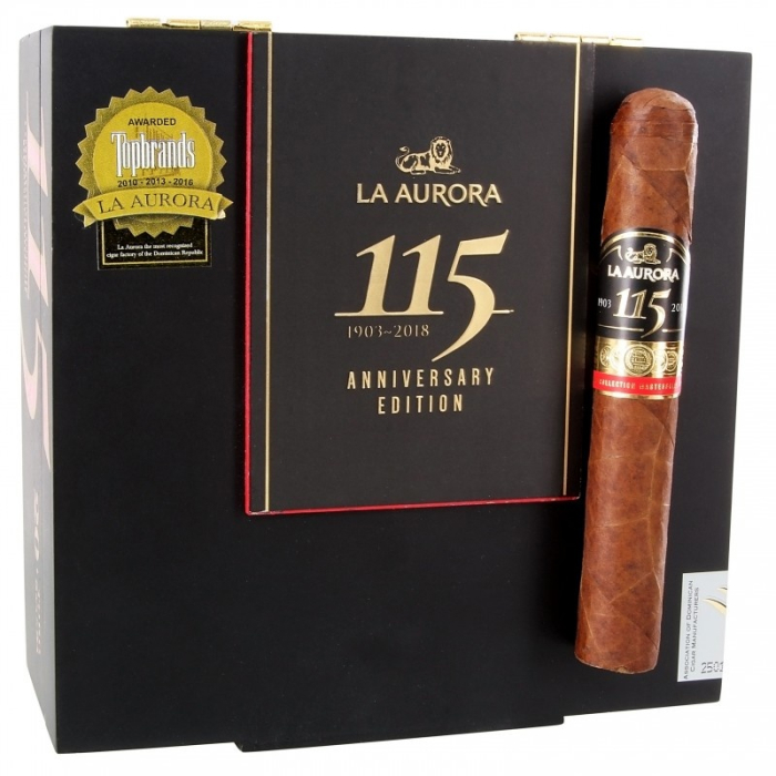 Коробка La Aurora 115th Anniversary Edition Toro на 20 сигар