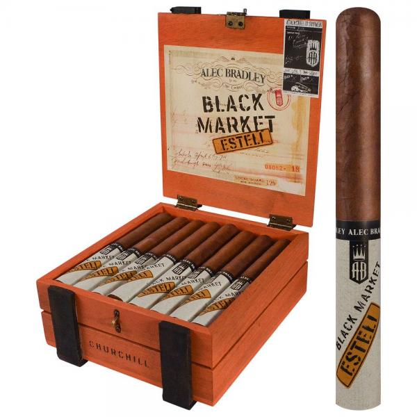 Коробка Alec Bradley Black Market Esteli Churchill на 22 сигары