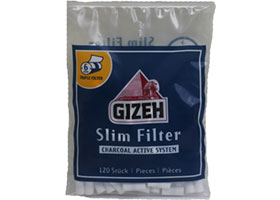 Фильтры для самокруток Gizeh Slim Filter Carbon