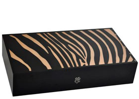Хьюмидор Elie Bleu Safari Zebra Black & Natural на 110 сигар