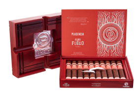 Подарочный набор сигар Plasenсia Alma del Fuego Candente Robusto с пепельницой
