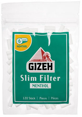 Фильтры для самокруток Gizeh Slim Filter Menthol