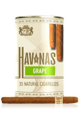 Сигариллы Havanas Natural Grape - туба 35 шт.
