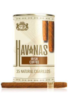 Сигариллы Havanas Natural Irish coffee - туба 35 шт.
