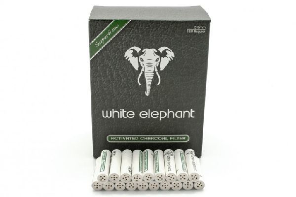 Фильтры для трубок White Elephant Угольные 9мм. 150 шт.