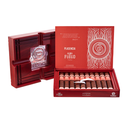 Подарочный набор Подарочный набор сигар Plasenсia Alma del Fuego Candente Robusto с пепельницой