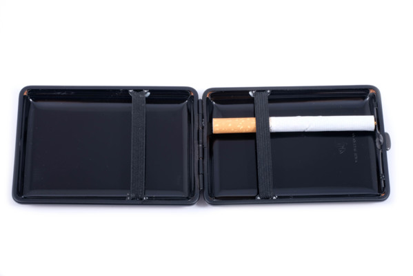 Портсигар Stoll на 14 сигарет, Экокожа, Коричневый C15-2