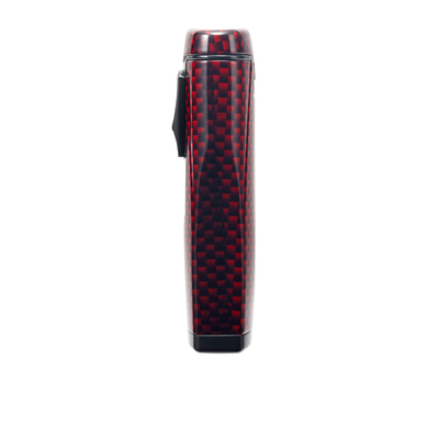 Зажигалка сигарная Colibri Monaco (тройное пламя), красный карбон, LI880T12