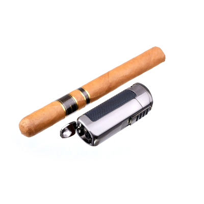 Зажигалка сигарная Passatore с пробойником, оружейная сталь 234-503